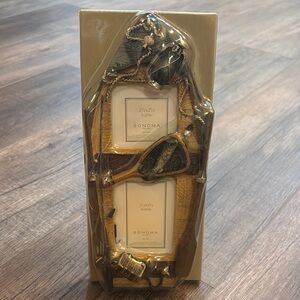 NWT Sonoma Fishing‎ Boat Gold and Brown Frame